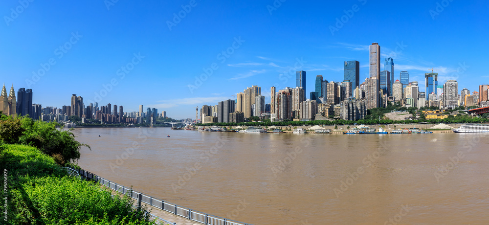 Modern metropolis skyline,Chongqing,China.