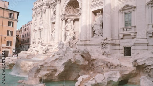 Static footage of the Trevi Fountain in Rome Italy  photo