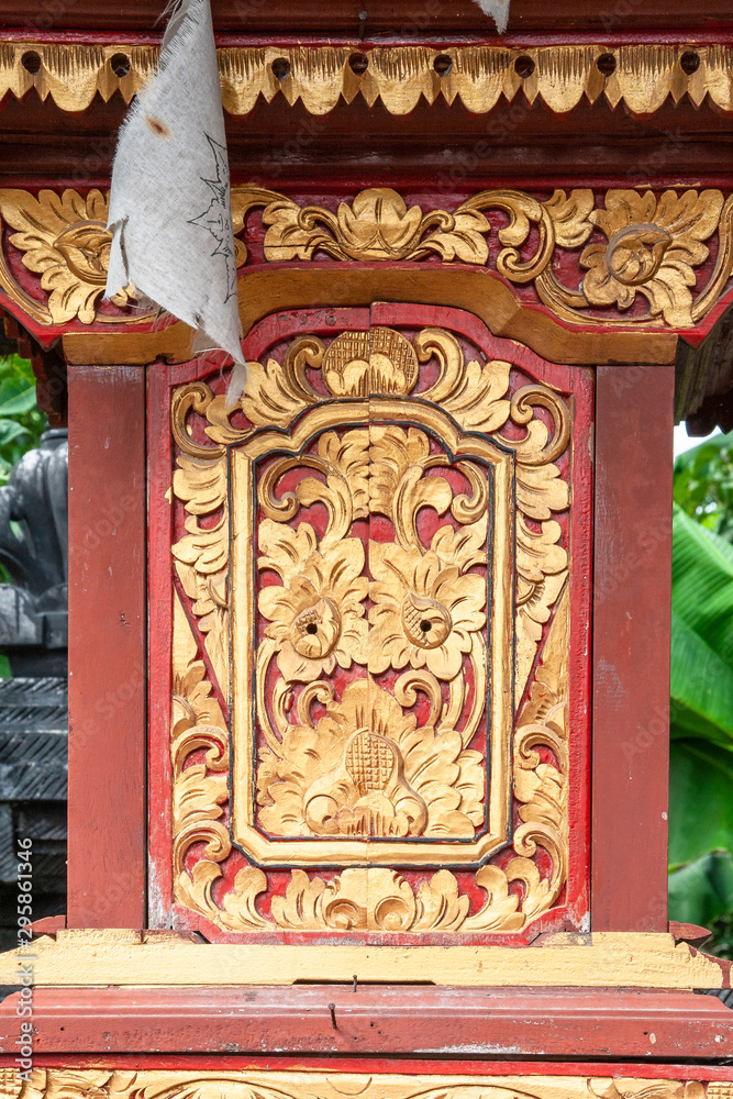 details of the Hindu  'Pura Segara' temple at Lembongan, Bali, IDN
