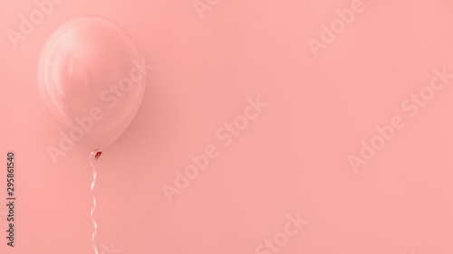 Photography Pink balloon on pink background
