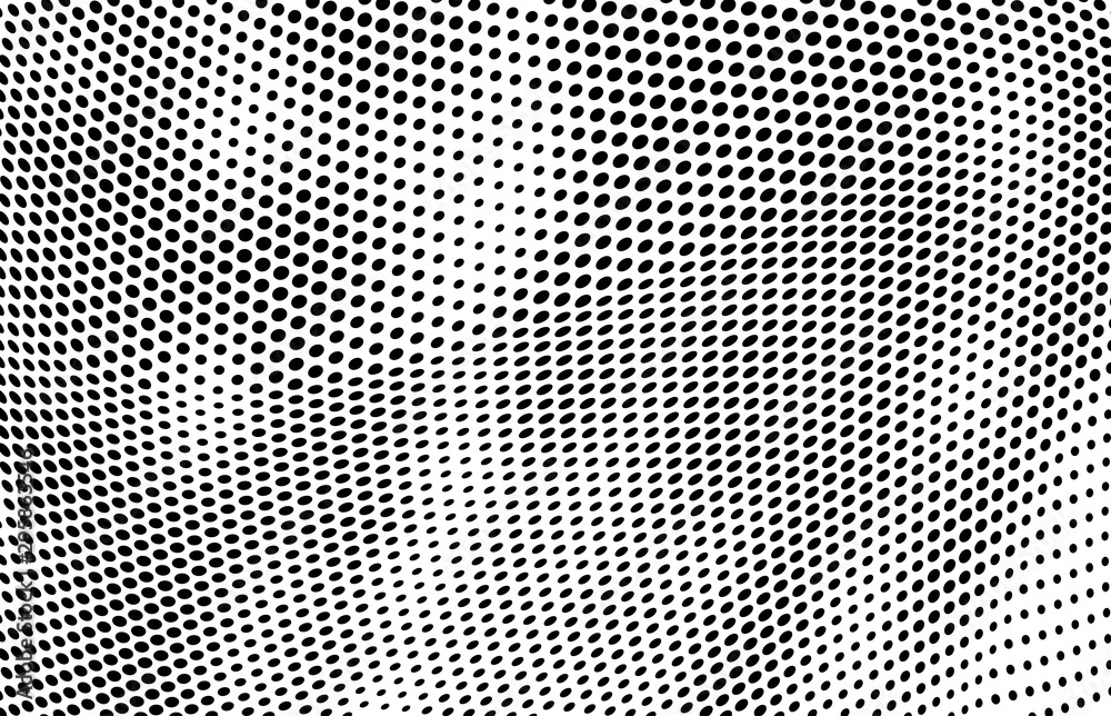 Abstract halftone of dots background. Monochrome texture of waves of dots black on white. Poster pop art Abstract halftone of dots background. Monochrome texture of waves of dots black on white. Poster pop art