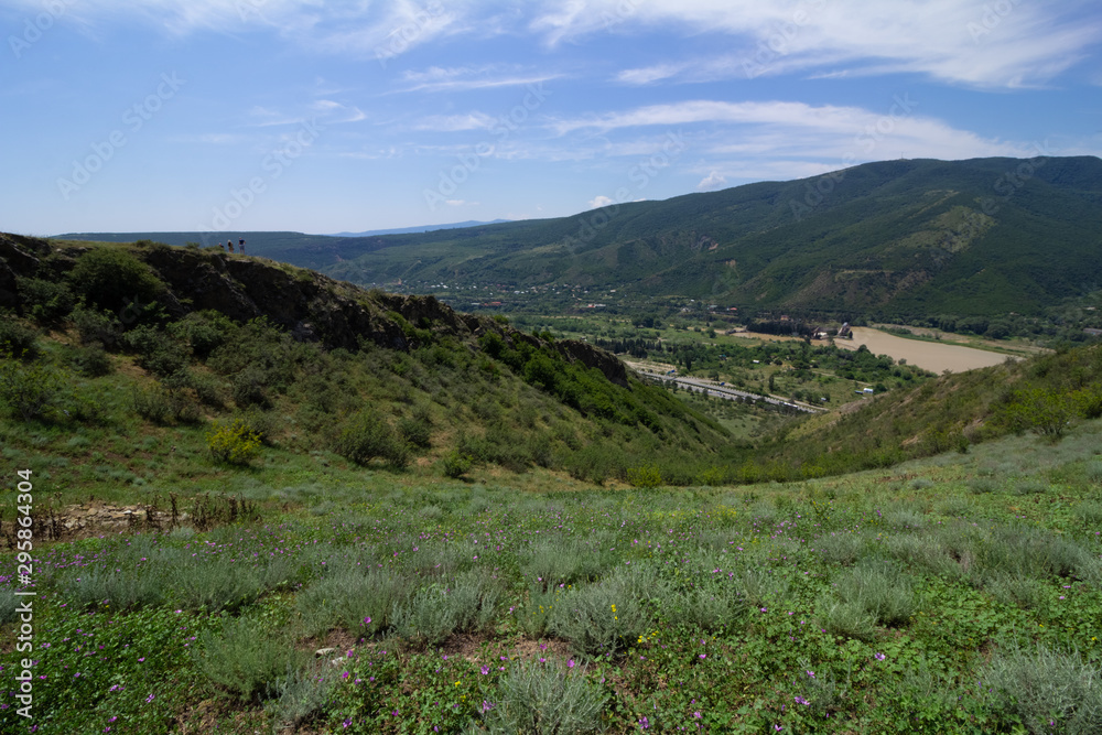 Fototapeta premium Mountain Landscape, View From Above.