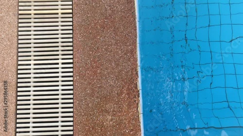 Clean water in the swimming pool