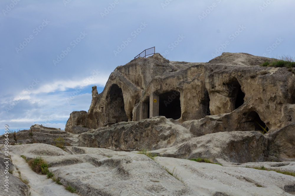 Ancient buildings in Georgia. Cave City, Cave Town Ancient buildings in Georgia. Cave City, Cave Town