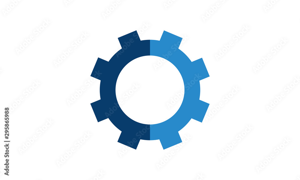 gears vector icon on white background gears vector icon on white background