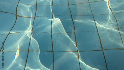 Clean water  in the swimming pool