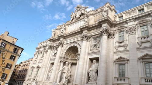 Static footage of the Trevi Fountain in Rome Italy  photo