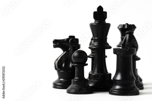 chess isolated on white Fototapet