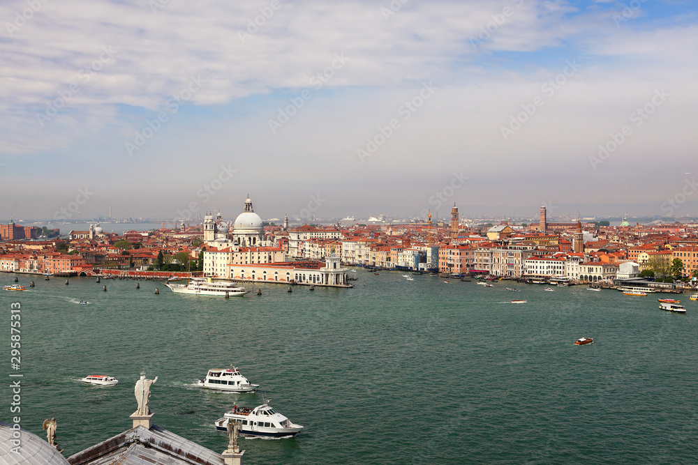 Venice viewed from top of church San Giorgio Maggiore