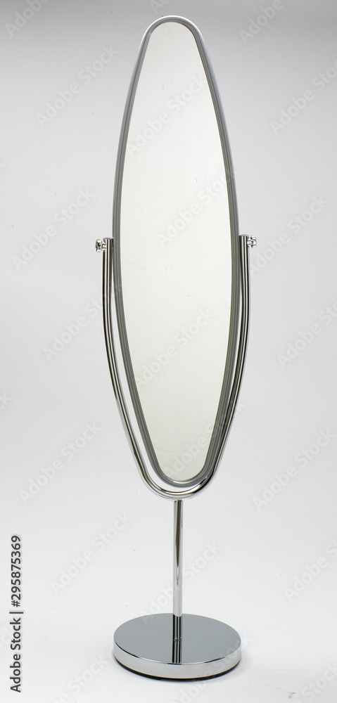 Full body lenght floor standing mirror isolated on white background Full body lenght floor standing mirror isolated on white background