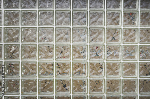 石の背景 Pattern of building block wall background
