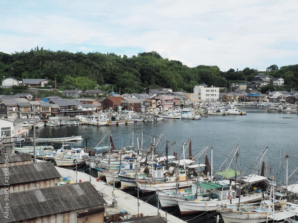 室津漁港の風景