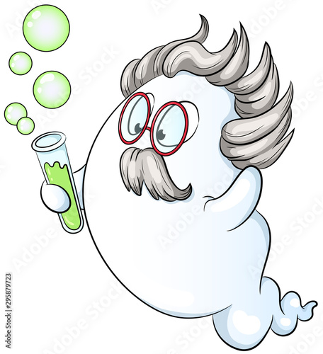 Niedlicher forschender Geist - Vektor-Illustration