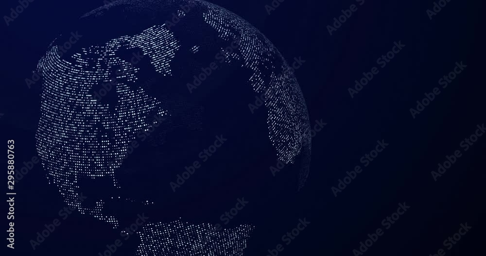 Vernetzte Erde 02 mit Hintergrund