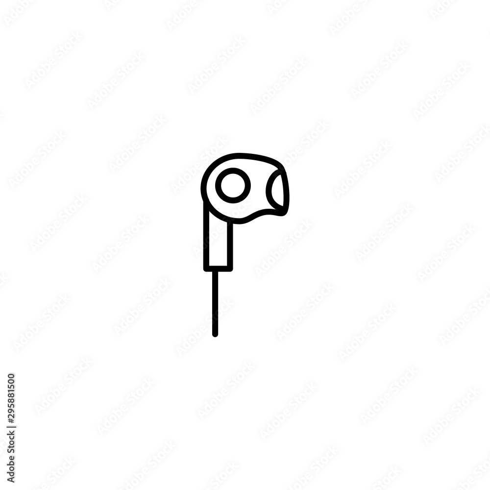 earphone gadget icon vector illustration earphone gadget icon vector illustration