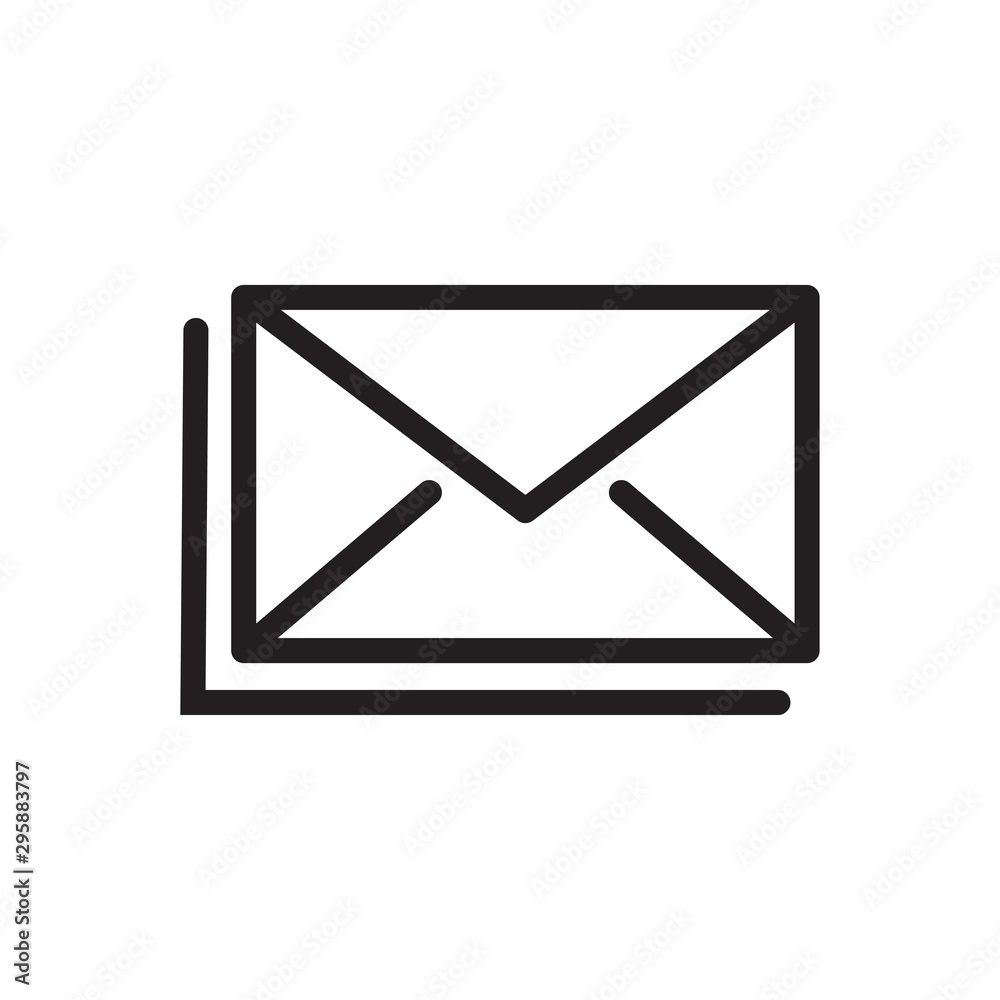 envelope icon trendy flat design envelope icon trendy flat design