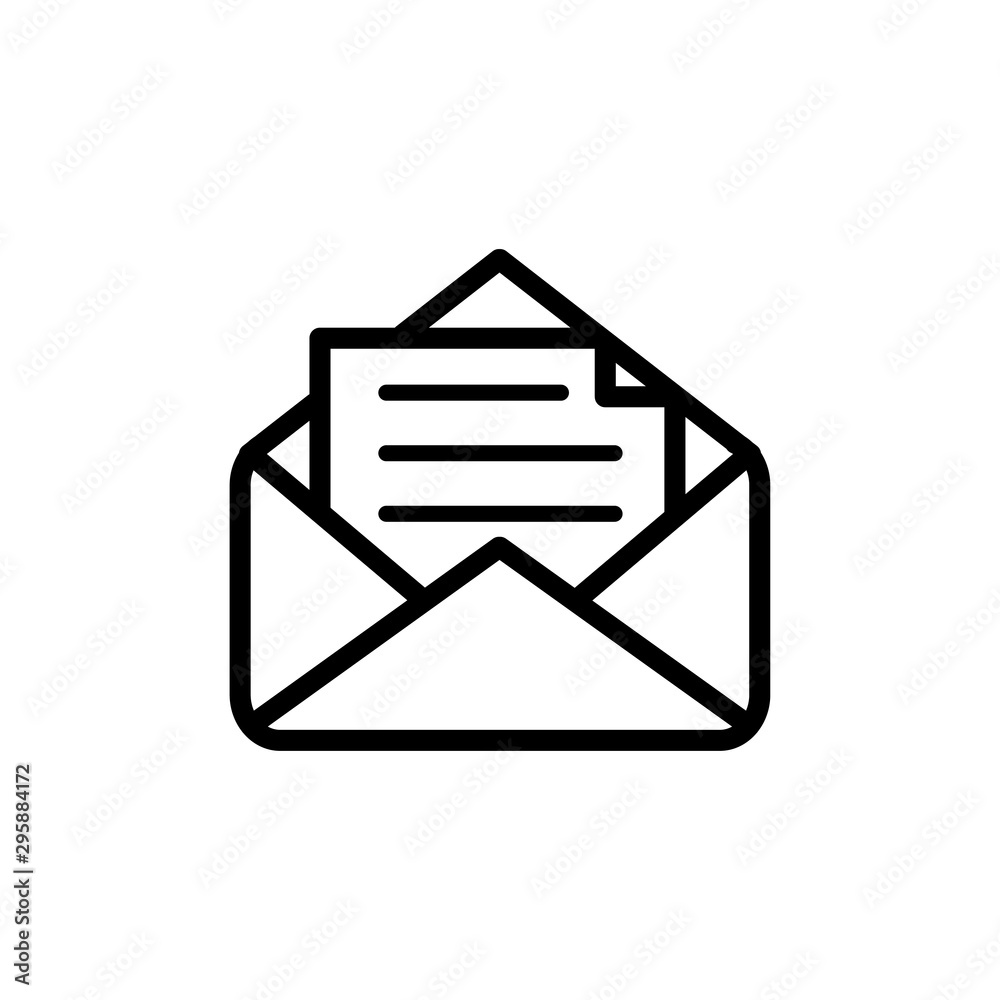 envelope icon trendy flat design envelope icon trendy flat design