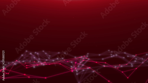 Red Abstract Background for Media Production.Modern Graphic Background Business Concept. Futuristic Technology Beautiful Loop Animation. Business Communication and Technology Network. Web network Anim