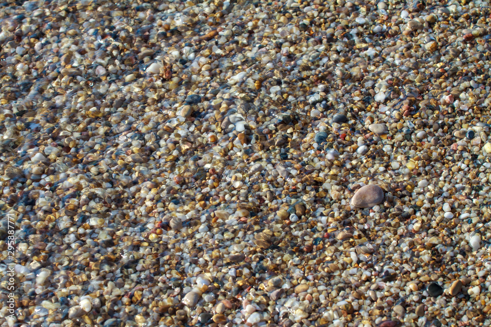 sea pebbles colored granite on the beach sea pebbles colored granite on the beach