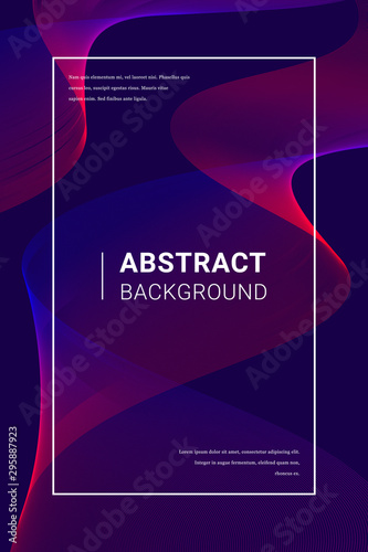 Vertical futuristic blue and red abstract background