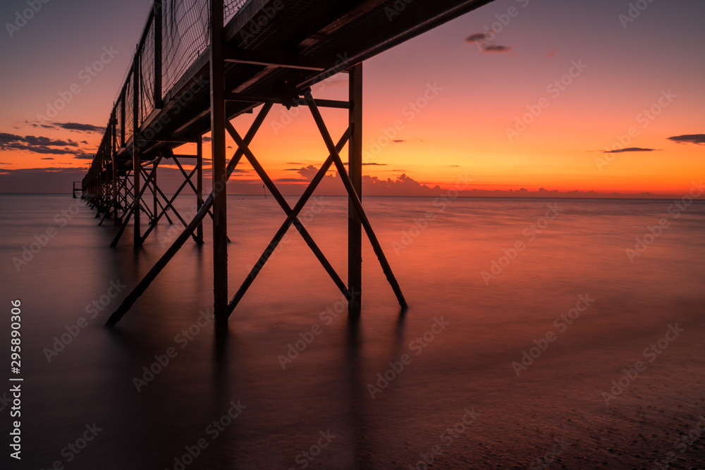 Sunrise by the beach Sunrise by the beach