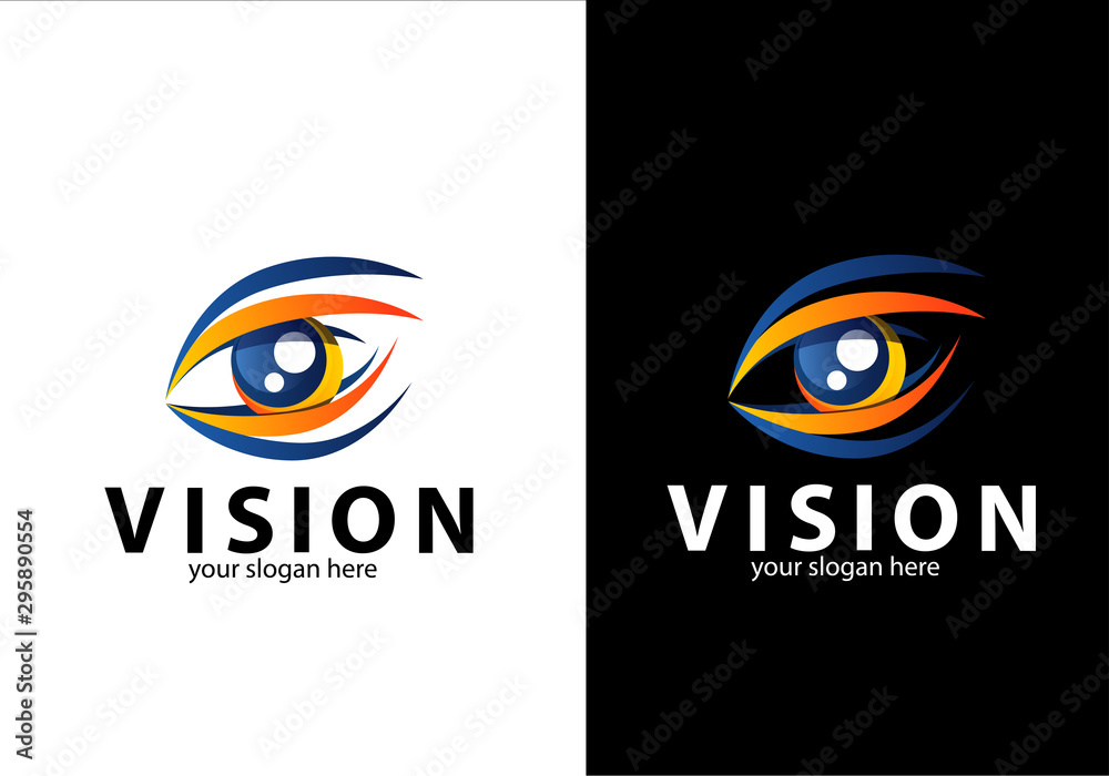 vision eye icon, eye logo Stock Vector | Adobe Stock