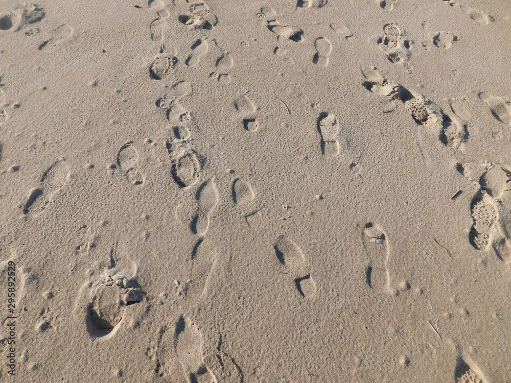 footprints in sand footprints in sand