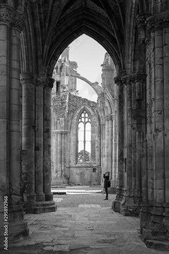 Solitary Photographer in the Abbey