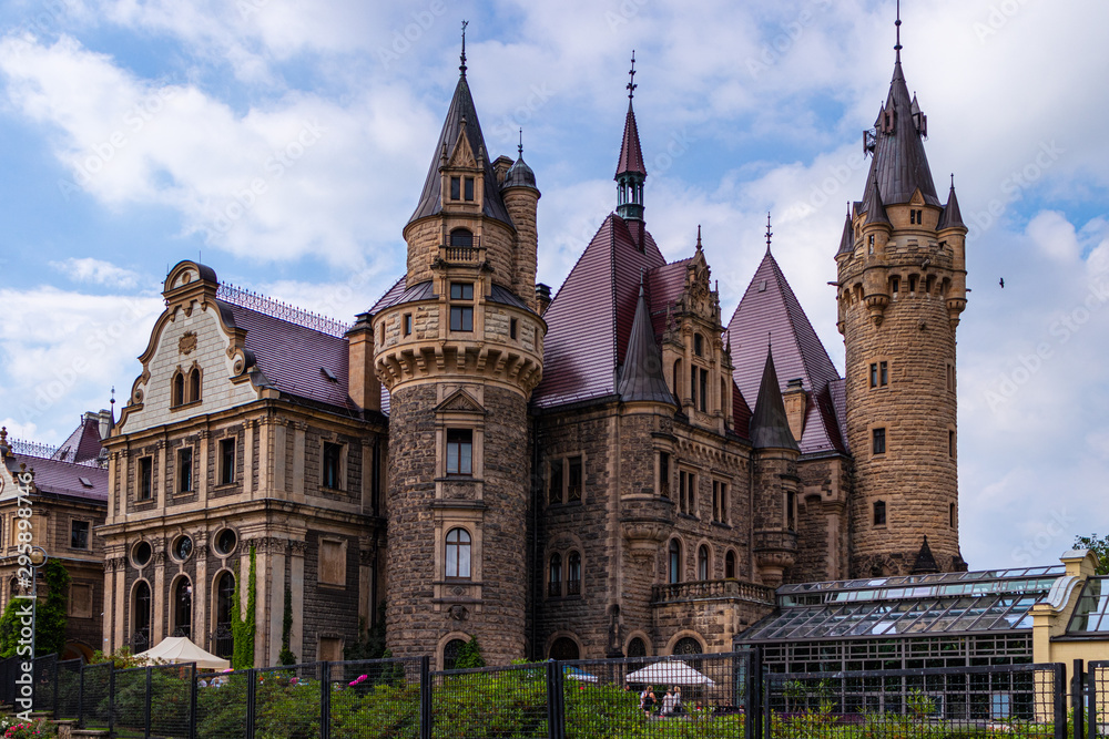 Obraz premium Castle in Moszna, southwestern Poland