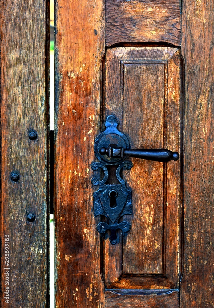 an old door lock system an old door lock system