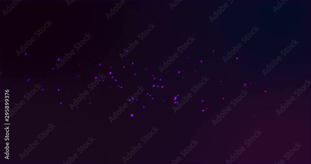 Sci-Fi backdrop with clouds particles system in dark purple liquid. Bright polygonal particles as asteroids and meteor flows. Gradient background with rainbow dust moving after explosion. Sci-Fi backdrop with clouds particles system in dark purple liquid. Bright polygonal particles as asteroids and meteor flows. Gradient background with rainbow dust moving after explosion.