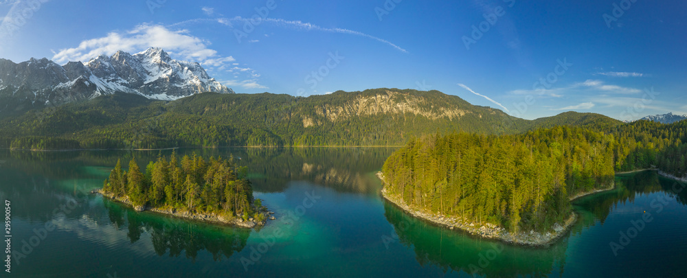 Lake in the Bavarian mountains