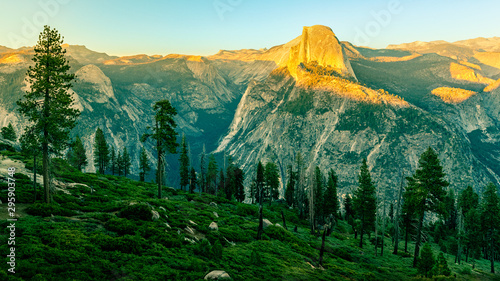 Sunset over Half Dome