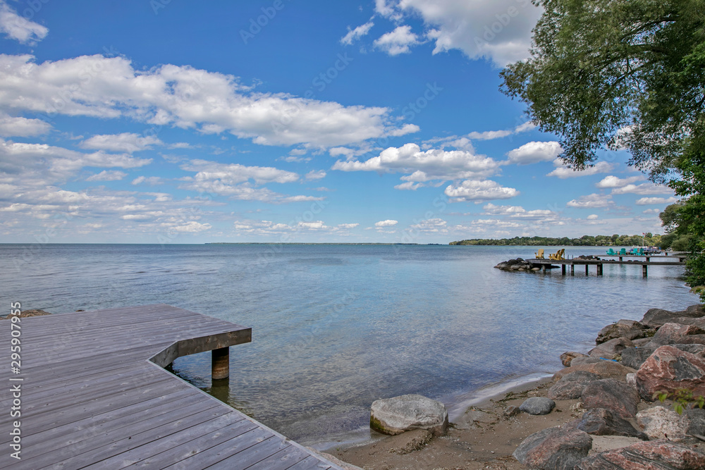 Obraz premium pier on the lake