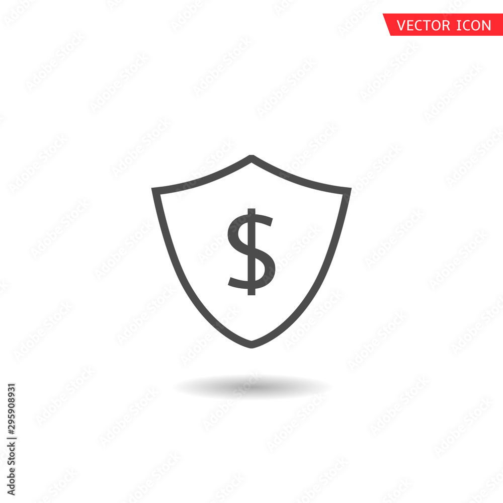 Shield with dollar sign Shield with dollar sign