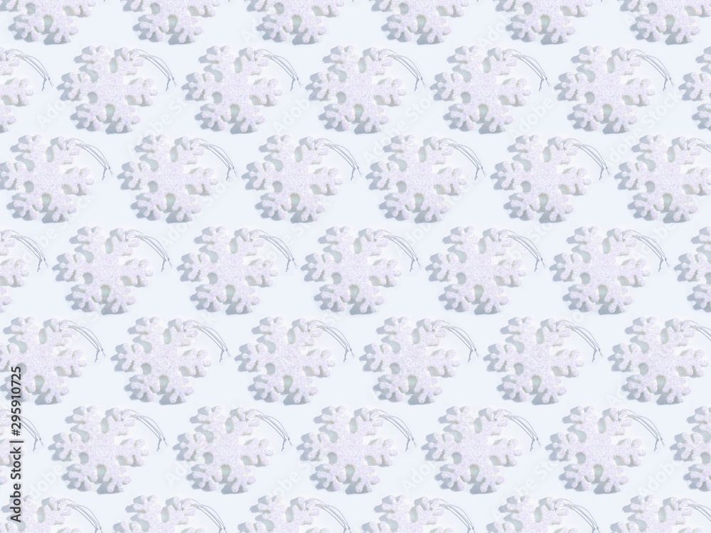 Christmas decoration snowflake pattern on white background Christmas decoration snowflake pattern on white background