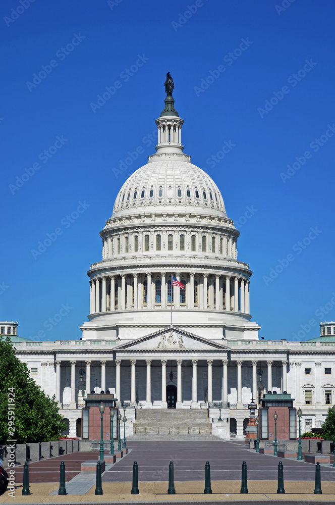 The Capitol in Washington D.C. in the east coast of united states