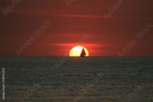 Sunset sailing © Tad