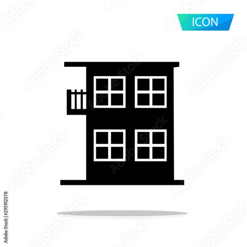 Buildings Collection icons set isolated on white background
