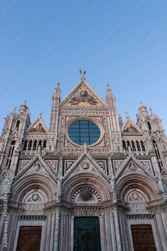 Duomo of siena and blue sky