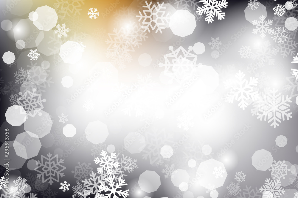 Winter glowing background. Vector holiday banner with lights, bokeh and snowflakes. Seasonal soft backdrop. Winter glowing background. Vector holiday banner with lights, bokeh and snowflakes. Seasonal soft backdrop.