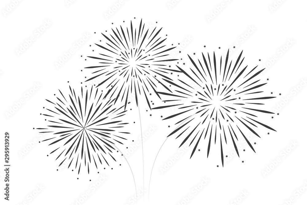 firework isolated on white background vector illustration EPS10 firework isolated on white background vector illustration EPS10