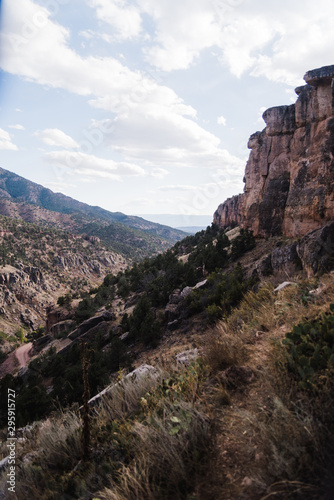 Views of mountains and cliffs at Shelf Road, Colorado.  © Rosemary