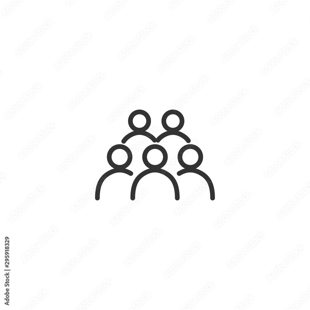 Obraz premium People line icon in simple design on a white background