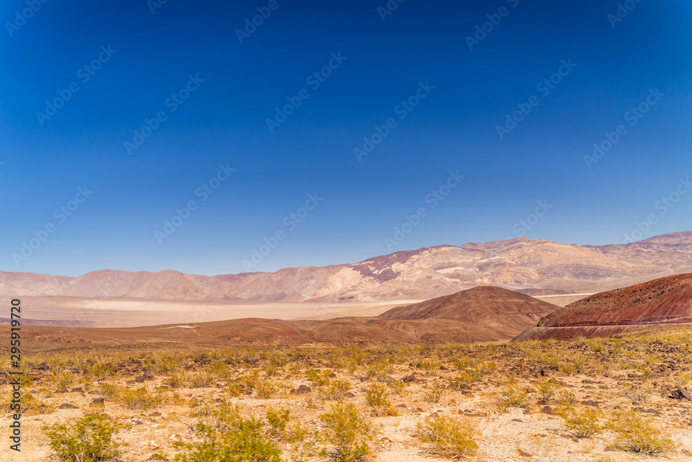 Amazing view over the Death Valley in USA