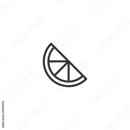Citrus line icon in simple design on a white background