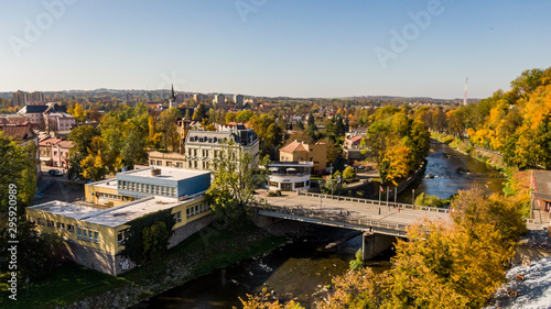 Krajobraz z lotu ptaka - Cieszyn 