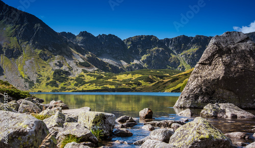 Fototapeta Naklejka Na Ścianę i Meble -  Dolina Pieciu Stawow Polskich - one of the most spectacular valleys in Tatra Mountains