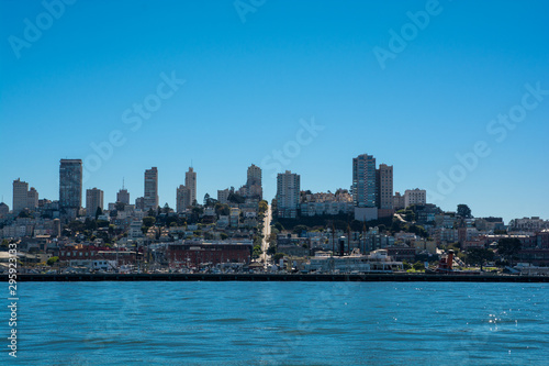 Straight road in San-Francisco. Amazing skyline. © mikhail79spb