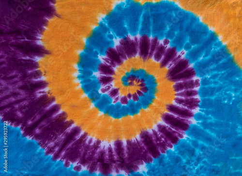 Colorful Abstract Psychedelic Tie Dye Swirl Design 